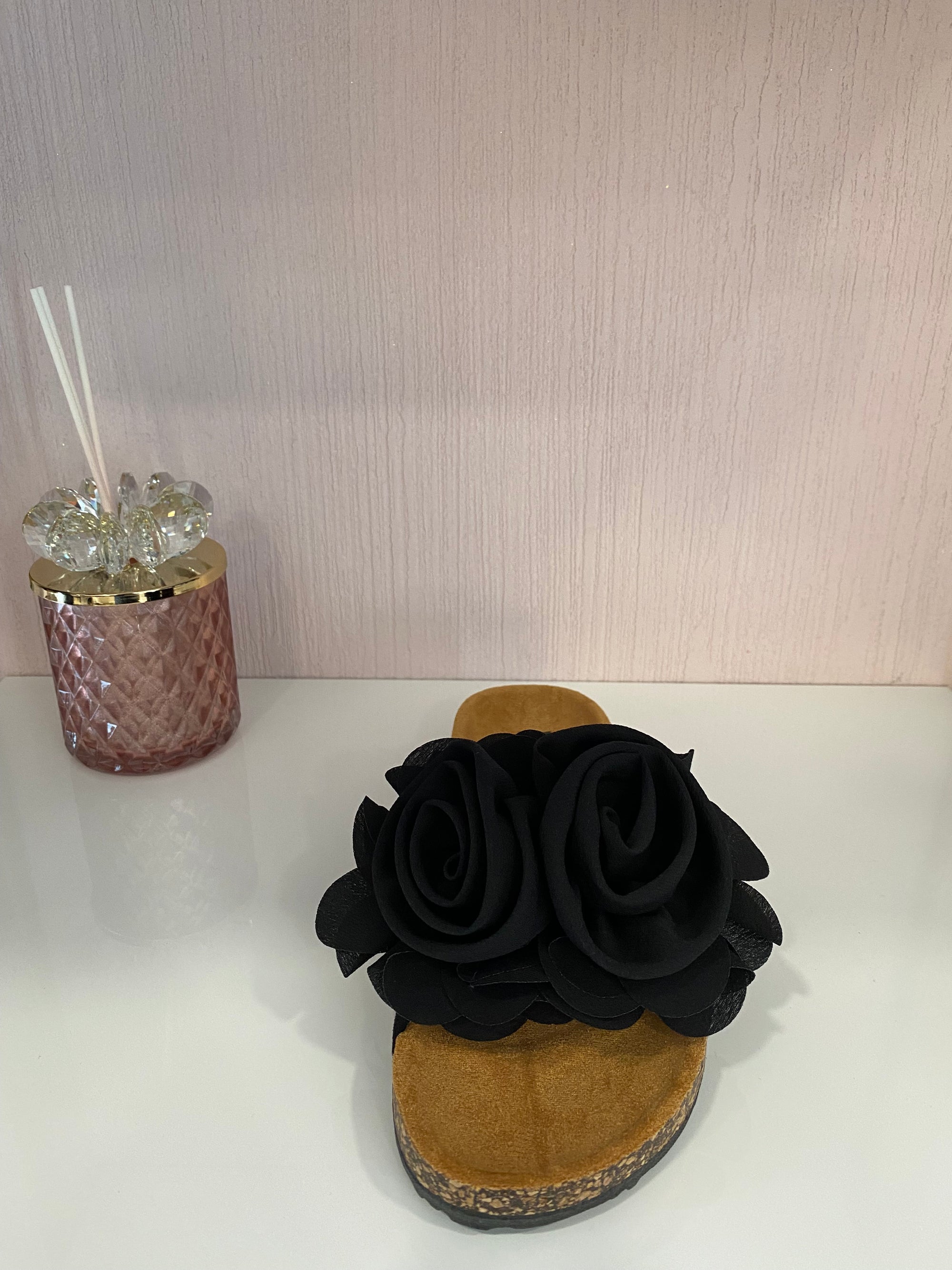 Ciabattine Black Rose